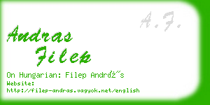 andras filep business card